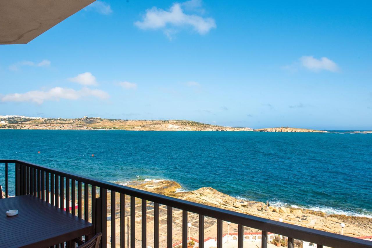 Islet Promenade Seafront 1 Bedroom Apartment With Sea View Balcony By Getawaysmalta St. Paul's Bay Exterior photo