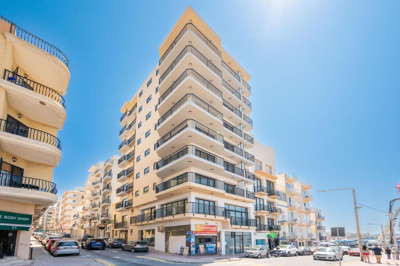 Islet Promenade Seafront 1 Bedroom Apartment With Sea View Balcony By Getawaysmalta St. Paul's Bay Exterior photo